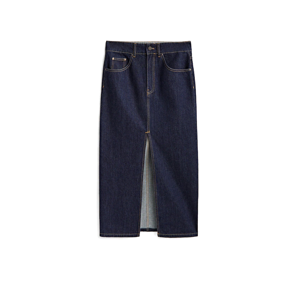 Ψηλόμεση denim φούστα 